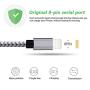 Zteanok iPhone Charger MFi Certified, 4Pack 3FT 6FT 6FT 10FT Nylon Braided Lightning to USB Cord Compatible iPhone 11/ X/iPhone 8/8 Plus/iPhone 7/7 plus/6/6s/plus