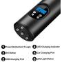 VSTM Portable Air Compressor, Mini Air Tyre Inflator Hand Held Tire Pump 2000mAh with Digital LCD LED Light Rechargeable 12V Li-ion Battery 120PSI for Car Bicycle RV Tires and Other Inflatables