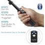 Fugetek 49" Selfie Stick Monopod Professional High End FT-568, For Apple iPhone, Android Samsung, & DLSR Cameras, Aluminum Alloy, Rechargeable Wireless Bluetooth Remote (Black)
