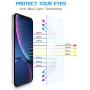 MANTO 3 Pack Screen Protector for iPhone 11 and iPhone XR 6.1 Inch Tempered Glass Protector Film Anti Fingerprint, Case Friendly, Clear