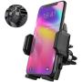 Cell Phone Holder for Car, Universal Car Air Vent Mount with Adjustable Compatible with iPhone 11 Pro Max XS XS Max XR X 8 8+ 7 7+ SE 6s 6+ 6 5s Samsung Galaxy S10 S9 S8 S7 and More (Black)
