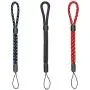 Wrist Lanyard Hand Strap, 3 Pieces Adjustable Mini Wristlet for Smartphone Camera Flashlight USB Flash Drive Key Remote Controller Black/Blue/Red