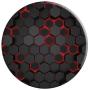 Cool Red and Black Cell Phone Button Holder Pop Out Knob PopSockets Grip and Stand for Phones and Tablets