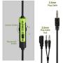 [Xbox One, PS4 Gaming Headset ]SUPSOO G811 Gaming Headset for New Xbox One, PS4 Controller,3.5mm Wired Over-ear Noise Isolating Microphone Volume Control for Mac/ PC/Laptop / PS4/Xbox One(Black&Green)