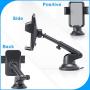 Upgraded Car Phone Mount KLKE Universal Phone Holder for Car Strong Suction Cup Dashboard Windshield Car Phone Holder with Quick Release Landscape Portrait Mode for iPhone Samsung Galaxy LG