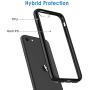 JETech Case for Apple iPhone SE 2nd Generation, iPhone 8 and iPhone 7, 4.7-Inch, Shockproof Bumper Cover, Anti-Scratch Clear Back, Black
