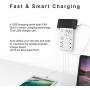 Smart Plug, USB Wall Charger, AHRISE WiFi Surge Protector with 4 USB Ports(4.8A/24W Total), 6-Outlet Extender(3 Smart Outlets), Compatible with Alexa Google Assistant for Voice Control