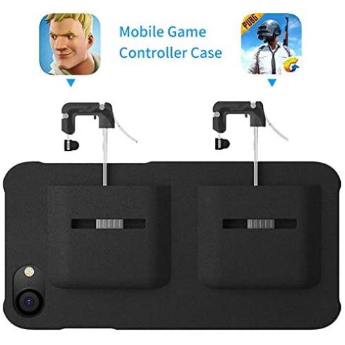 Mobile Game Controller Case for iPhone Xs Max, Phone Cover L1R1 Trigger Joystick Gamepad Grip Remote,2 in 1 Mobile Game Controller +Cover for Apple iOS (6.5" in Black)