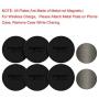 VOLPORT Mount Metal Plates Replacement 6pcs for Magnetic Phone Magnet Car Mount, Phone 3M Strong MagicPlate Metal Disc Sticker Adhesive Round for Magnet Cell Phone Holder Grip(Pops Stand Not Included)