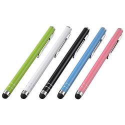 Stylus pens for touch screens iPhone iPad tablet Android smartphones and Capacitive devices, 10 Colors, iBart