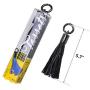 Remax Cute Portable Cable USB Cable Tassels Keychain Gift Compatible with Cell Phone X 8 8Plus 7 7 Plus 6S 6 Tablet mini Air (Tassels/Black)