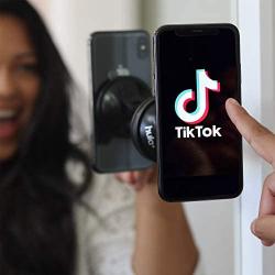 Hula+ Phone Holder/Stand for TikTok/YouTube/Livestream/Make Up. Perfect for Air Travel/Bathroom/Kitchen, Tripod Alternative/Mirror Phone Holder. Works with iPhone & Android Devices