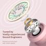 Wireless Earbuds, Mpow M30 in-Ear Bluetooth Headphones, Punchy Bass Sound, IPX8 Waterproof Sport Earphones, Touch Control Bluetooth Earbuds, 25 Hrs w/USB-C Fast Charging Case/Twin&Mono Mode/Mics,Pink