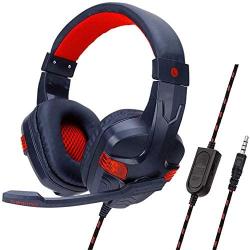 GFDGFDG PS4 Gaming Headset, with Noise Canceling Microphone, Bass Surround Over Ear Gaming Headphones for Xbox Playstation 4 Laptop Smart Phone PC