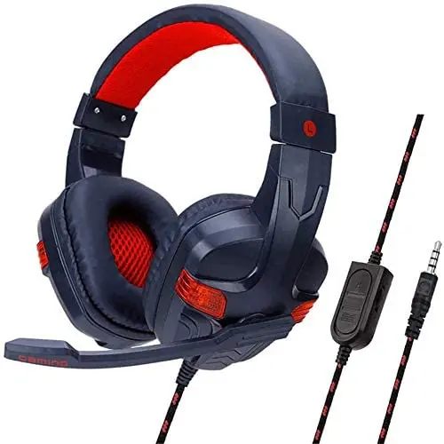 GFDGFDG PS4 Gaming Headset, with Noise Canceling Microphone, Bass Surround Over Ear Gaming Headphones for Xbox Playstation 4 Laptop Smart Phone PC GFDGFDG PS4 Gaming Headset, with Noise Canceling Microphone, Bass Surround Over Ear Gaming Headphones for Xbox Playstation 4 Laptop Smart Phone PC