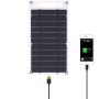 Lixada Solar Panel Charger USB Port Portable High Power Paper Shaped Monocrystalline Silicon for Cell Phone Camping