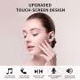 Wireless Earbuds,Bluetooth 5.0 Headphones Touch Control TWS Stereo Charging Case IPX8 Waterproof Wireless Headphones LED Display Time Display for Sports