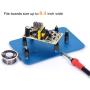 Toolour 6 Pieces PCB Circuit Board Holder ESD Safe - Metal Magnetic Fixture Tower On the Blue Steel Base for Electronic Boards Repairing Soldering Desoldering Rework
