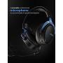 Mpow Air I Wireless Gaming Headset - PS4 Headset with Double Chamber Drivers, Detachable Noise Cancelling Microphone, Memory Foam Gaming Headphones