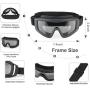 XAegis Airsoft Goggles, Tactical Safety Goggles Anti Fog Military Glasses with 3 Interchangeable Lens for Paintball Riding Shooting Hunting Cycling