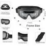 XAegis Airsoft Goggles, Tactical Safety Goggles Anti Fog Military Glasses with 3 Interchangeable Lens for Paintball Riding Shooting Hunting Cycling