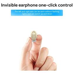 AIYIBEN Mini Bluetooth Earbud Smallest Wireless Invisible Headphone with 4-5 Hour Playtime Headset with Mic for iPhone & Android (Skin)