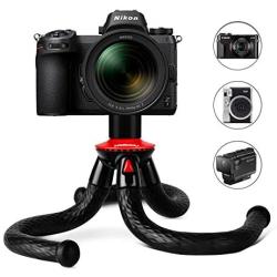 Camera Tripod Flexible Mini Small Travel Lightweight Bendy Selfie Gorrila Tripod for DSLR Camera Canon Nikon Vlogging Video Camera Action Camcorder Webcam Projector Ring Light Accessory Trípode