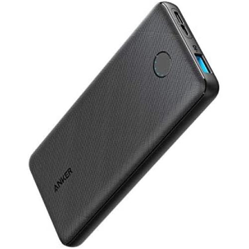 Anker Power Bank, PowerCore Slim 10000, Ultra Slim Portable Charger, Compact 10000mAh External Battery, High-Speed PowerIQ Charging Technology for iPhone, Samsung Galaxy and More (USB-C Input Only)