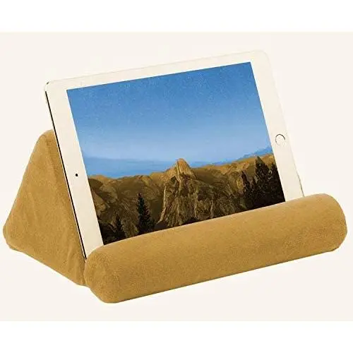 iPad Tablet Pillow Holder for Lap - Pillow for Tablet or iPad - Universal Phone and Tablet Holder for Bed Can Be Used Also on Floor, Desk, Chair, Couch (Brown) iPad Tablet Pillow Holder for Lap - Pillow for Tablet or iPad - Universal Phone and Tablet Holder for Bed Can Be Used Also on Floor, Desk, Chair, Couch (Brown)
