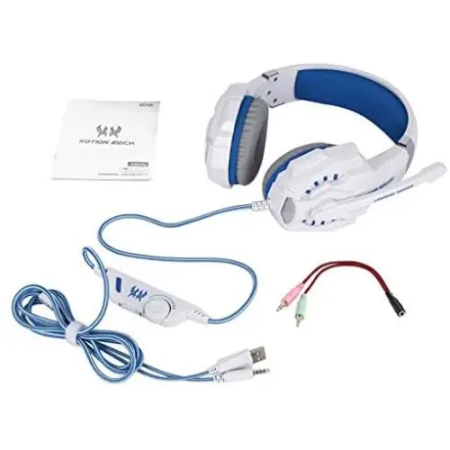 Shengerm Over-Ear Gaming Headset 3.5mm Game Headphone Earphone with Microphone LED Light for Laptop Tablet Mobile Phones for PS4 G9000 Shengerm Over-Ear Gaming Headset 3.5mm Game Headphone Earphone with Microphone LED Light for Laptop Tablet Mobile Phones for PS4 G9000