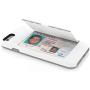 Incipio IPH-1185-WHTGRY iPhone 6S Case, Stowaway [Kickstand][Credit Card] Wallet Cover fits Both Apple iPhone 6, iPhone 6S - White/Gray