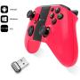 MYGT Wireless Gaming Controller Gamepad for Android Smartphone Windows PC PS3 VR TV Box (Red)