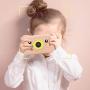 Mini Digital Camera for Kids Rechargeable Photo/Video Action Camcorder 8MP 1080P with 2.4 Inch HD Screen Support TF Card Three Consecutive Shots for Boys Girls Birthday (Pink)