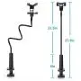 Gooseneck Cell Phone Holder Bed, Lazy Bracket, Universal Mobile Phone Clip Stand, Flexible Long Arm Rotating Mount for for Bed, Office, Kitchen, iPhone, pad, Watching Movies