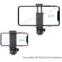 Phone Tripod Mount with Remote, 360 Rotation Smartphone Tripod Adapter with Cold Shoe Cell Phone Holder for iPhone 11/11 Pro/11 Pro Max/X/XS/Xs Max