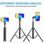 Selfie Stick Tripod Bluetooth, LATZZ 54 Inch Phone Tripod Selfie, Extendable iPhone Stand Tripod with Wireless Remote Shutter Compatible iPhone 11 Pro/Xs MAX/XR/X/8/8P/7/Galaxy Note 8/S10/S9+/S9, More