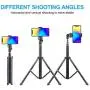 Selfie Stick Tripod Bluetooth, LATZZ 54 Inch Phone Tripod Selfie, Extendable iPhone Stand Tripod with Wireless Remote Shutter Compatible iPhone 11 Pro/Xs MAX/XR/X/8/8P/7/Galaxy Note 8/S10/S9+/S9, More
