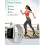Willful Smart Watch for Android Phones and iOS Phones Compatible iPhone Samsung, IP68 Swimming Waterproof Smartwatch Fitness Tracker Fitness Watch Heart Rate Monitor Watches for Men Women (Gray)