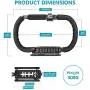 Neewer DSLR/Mirrorless/Action Camera Camcorder Phone Stabilizer 2-Handed Vlog Video Holder Rig Low Position Shooting Steadycam Mount Detachable Grip Compatible with GoPro Canon Nikon iPhone Samsung