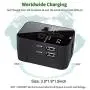 LKY DIGITAL Travel Adapter, Worldwide All in One Universal Power Adapter AC Plug International Wall Charger with Dual USB Charging Ports for US EU UK AUS Europe Cell Phone (Black) LKY DIGITAL Travel Adapter, Worldwide All in One Universal Power Adapter AC Plug International Wall Charger with Dual USB Charging Ports for US EU UK AUS Europe Cell Phone (Black)