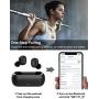 Wireless Earbuds, QCY Wireless Bluetooth Earbuds 5.0 3D Stereo Sound True Wireless Headphones with Built-in Microphone, Instant Pairing Earphones with Portable Charging Case for All Mobile Systems