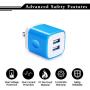 USB Wall Charger, Charging Block, 5Pack 2.1A Wall Plug Portable Power Cube Brick Charger Adapter Compatible with iPhone 11/11 Pro Max/Xs Max/Xs/XR/X/8/7/6S/6 Plus, Samsung Galaxy A10e A20 A50 A80