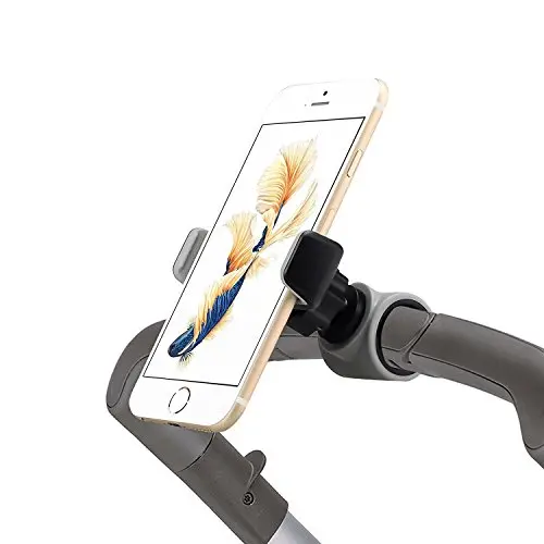 Emmzoe Smartphone Handlebar Mount for Stroller Buggy Pram, Shopping Carts, Bikes - Fits iPhone Xs, XS Max, X, 8 8 Plus, 7 7 Plus, Galaxy S9 Note9 and More Emmzoe Smartphone Handlebar Mount for Stroller Buggy Pram, Shopping Carts, Bikes - Fits iPhone Xs, XS Max, X, 8 8 Plus, 7 7 Plus, Galaxy S9 Note9 and More