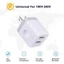 USB Wall Charger Dual USB Charger Adapter 3-Pack 2.1A 2-Port USB Cube Power Adapter Wall Charger Plug Charging Block Cube Compatible for iPhone 8/7/6 Plus/X, iPad, Samsung Galaxy S5 S6 S7 Edge,LG, HTC