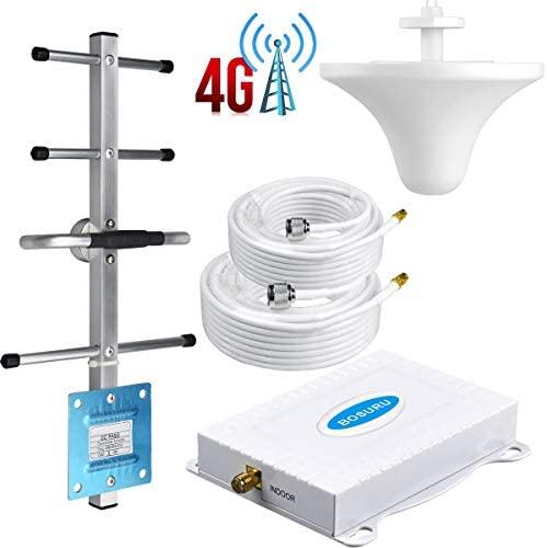 AT&T Cell Phone Signal Booster ATT Signal Booster Amplifier Band 12/17 T-Mobile 4G LTE 700Mhz AT&T Cell Signal Booster ATT Cell Phone Booster Repeater ATT Cell Booster BOSURU with Antenna Kit for Home