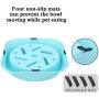 NOYAL Dog Slow Feeder Bowl, Non Slip Puzzle Bowl - Anti-Gulping Pet Slower Food Feeding Dishes - Interactive Bloat Stop Dog Bowls - Durable Preventing Choking Healthy Design Dogs Bowl