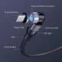 360° & 180° Rotation Magnetic Charging Cable, 3A Fast Charging Data Transfer USB Magnetic Cable, Nylon Braided 3 in 1 USB C,Micro USB Phone Charger Cable Compatible with iProduct (Black) 360° & 180° Rotation Magnetic Charging Cable, 3A Fast Charging Data Transfer USB Magnetic Cable, Nylon Braided 3 in 1 USB C,Micro USB Phone Charger Cable Compatible with iProduct (Black)