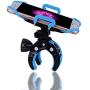 ihens5 Bike Mount, Bike Phone Mount Motorcycle Baby Carriage Bicycle Cell Phone Holder Cradle with Rubber Strap 360 Degree Rotate for iPhone X,8,7 6s Plus 5s 5SE,Galaxy (Blue)