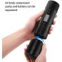 CARYWON Rechargeable Portable Air Compressor Mini Air Inflator Hand Held Tire Pump 1000mAh3 Battery with Digital LCD LED Light Lithium Battery 150PSI for Car Bicycle Tires
