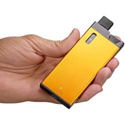 BRIK | Ultra-Slim Aluminum Portable Charger Case | Pod Storage | Holds 1 Extra Pod - Brick Power Bank (Orange)